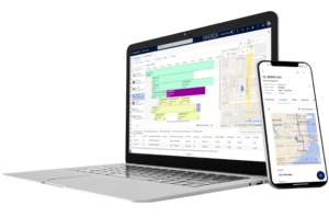 NAXT Field Service Screens on Laptop and Mobile Device